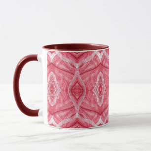 Psychomachia Light Red Abstract Watercolor Art Mug