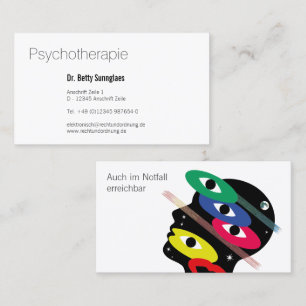 Psychotherapie Psychologie Business Card