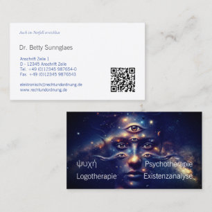 Psychotherapie Psychologie Business Card