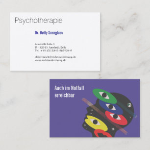 Psychotherapie Psychologie Business Card
