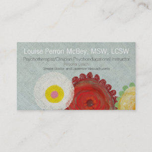 Psychotherapist Clinician Psychoeducational Business Card