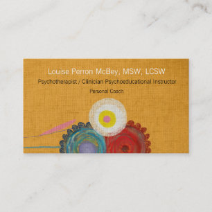 Psychotherapist Clinician Psychoeducational Business Card