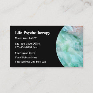 Psychotherapist Counseling Services Business Card
