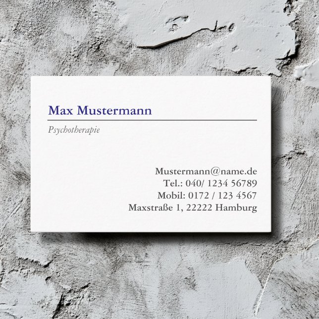 psychotherapy Business card (Creator Uploaded)
