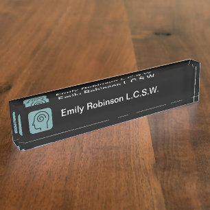 Psychotherapy Mental Health Counseling Nameplate