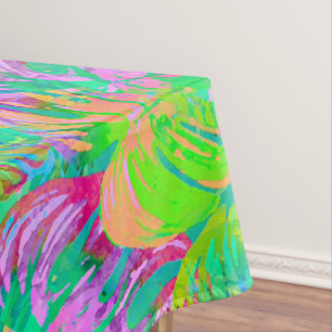 Psychotic Psychedelic Alien Jungle Tablecloth