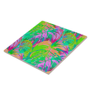 Psychotic Psychedelic Alien Jungle Tile