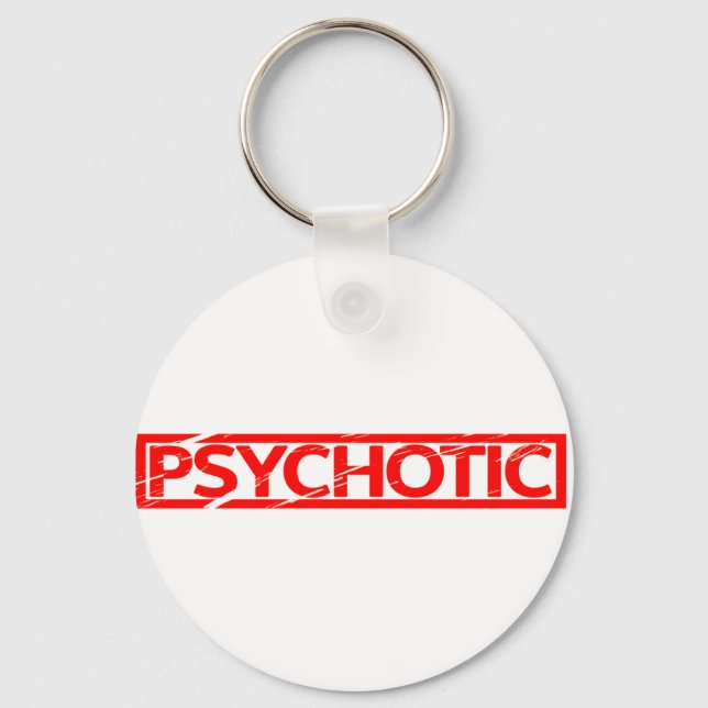 Psychotic Stamp Key Ring (Front)