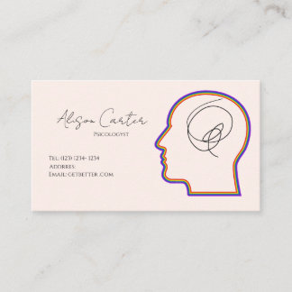 psycology editable business card 