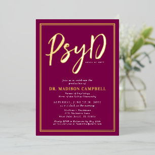 PsyD Doctor Of Psychology Graduation Party