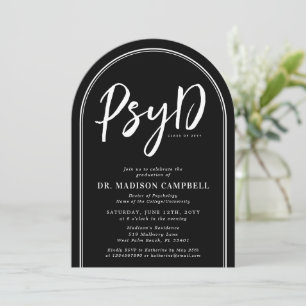 PsyD Doctor Of Psychology Graduation Party Invitation