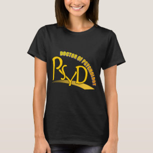 PSYD DOCTOR OF PSYCHOLOGY YELLOW LOGO T-Shirt