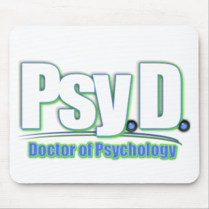PsyD LOGO2 DOCTOR OF PSYCHOLOGY Mouse Mat