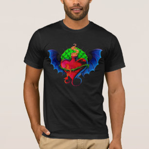 Psyko-Daizie Dragon  Wing Heart Men's t-shirt