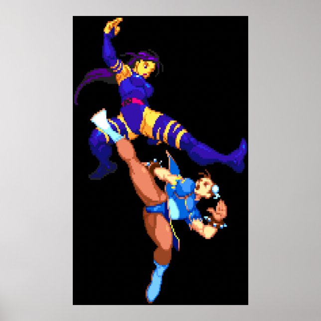 Psylocke vs Chun Li Poster (Front)