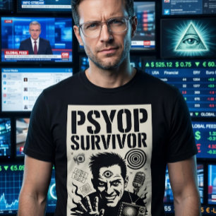 Psyop Survivor Iraq Iran WMD Propaganda Fake News  T-Shirt