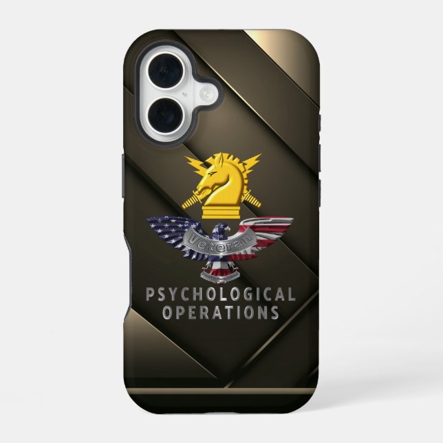 PSYOPS Psychological Operations  iPhone 16 Case (Back)