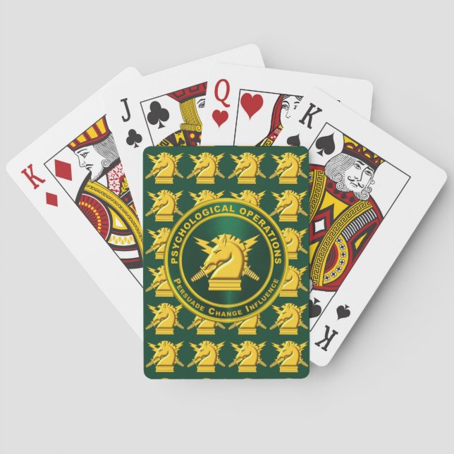 PSYOPS Psychological Operations  Playing Cards (Back)