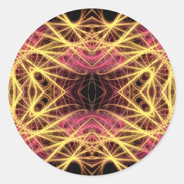 psystickers series classic round sticker (Front)