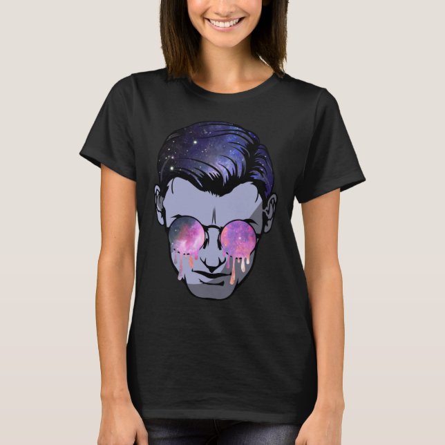Psytrance Goa Face Magic Mushroom Funky Psychedeli T-Shirt (Front)
