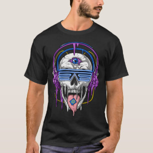 Psytrance Psychedelic Skull T-Shirt