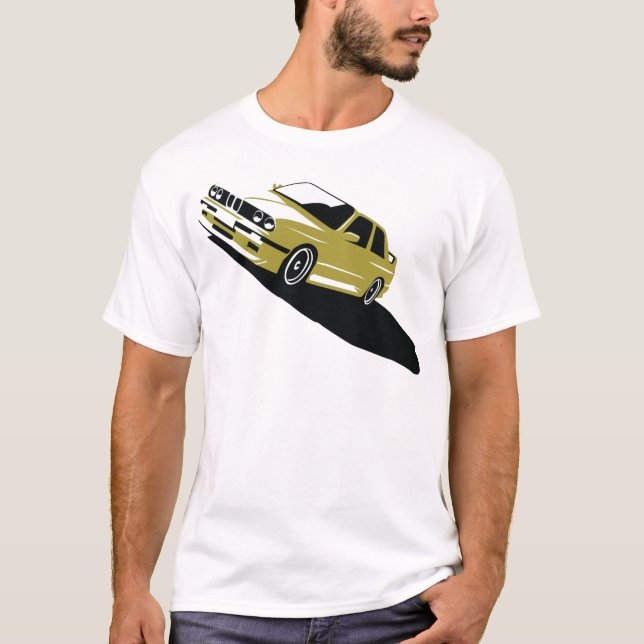 PT1011_BMW M3 Yellow.png T-Shirt (Front)
