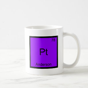 Pt - Anderson Funny Chemistry Element Symbol Tee Coffee Mug