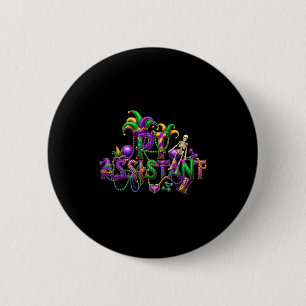 Pt assistant mardi gras physical therapy new orlea 6 cm round badge