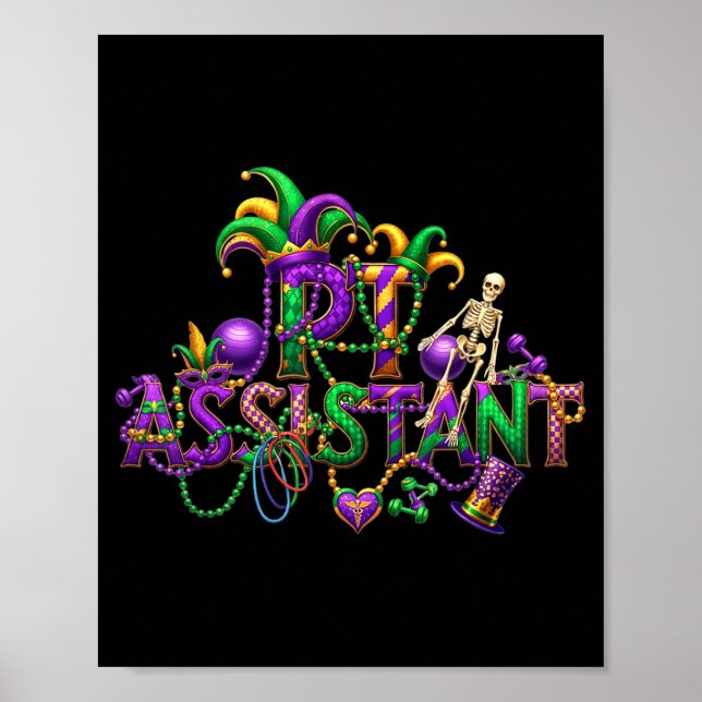 Pt assistant mardi gras physical therapy new orlea poster (Front)