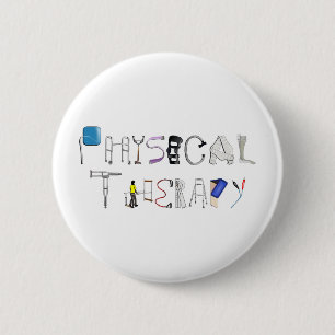 PT at Work 6 Cm Round Badge