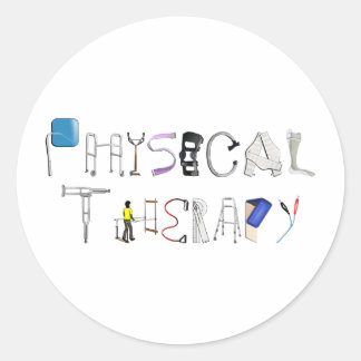 PT at Work Classic Round Sticker