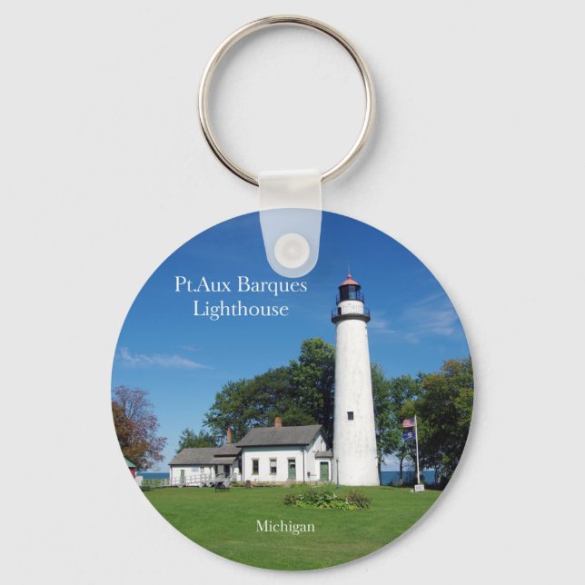 Pt Aux Barques Lighthouse key chain (Front)