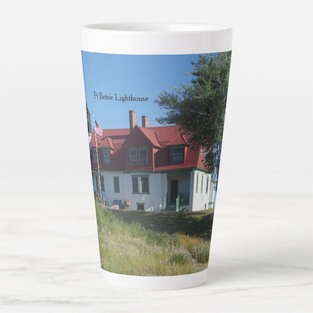 Pt Betsie Lighthouse Latte Mug (Front)