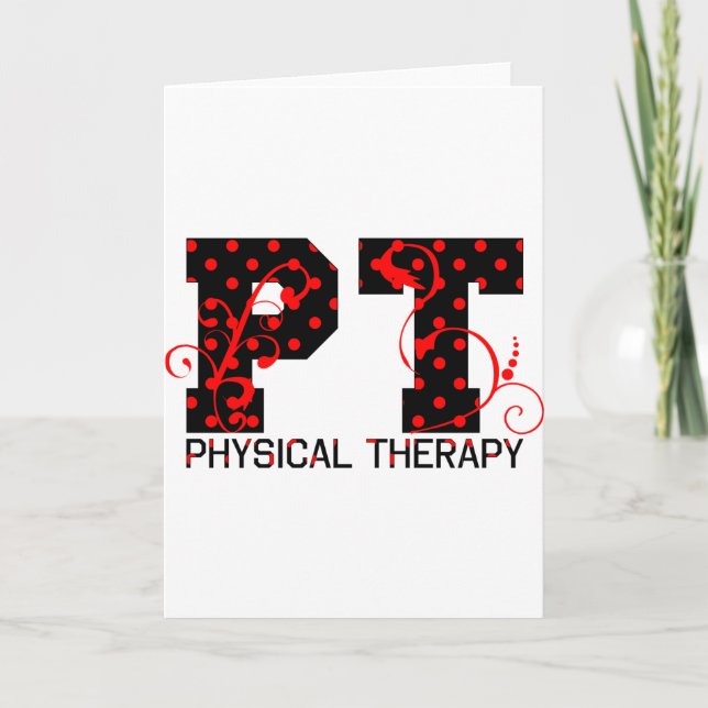pt black red polka dots card (Front)