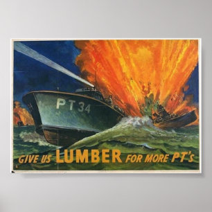 PT Boats WW2 Poster