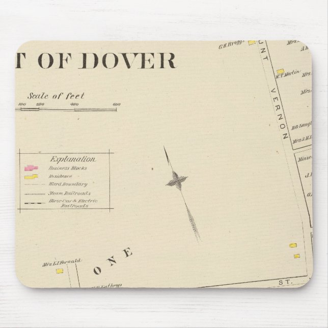 Pt of Dover Ward 1 Mouse Mat (Front)