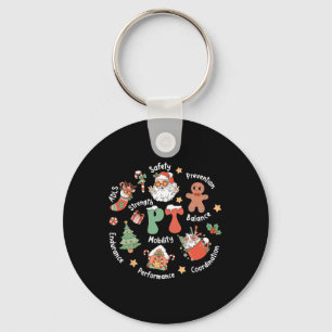 Pt Physical Therapy Santa Squad Christmas Physical Key Ring