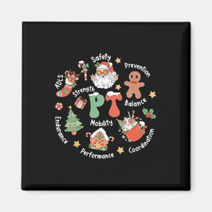 Pt Physical Therapy Santa Squad Christmas Physical Magnet