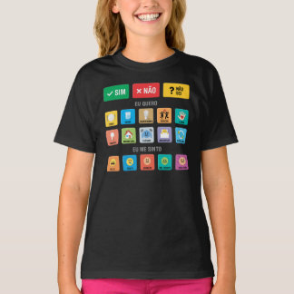 PT-PT Autism AAC PECS Pointing Communication 02 T-Shirt