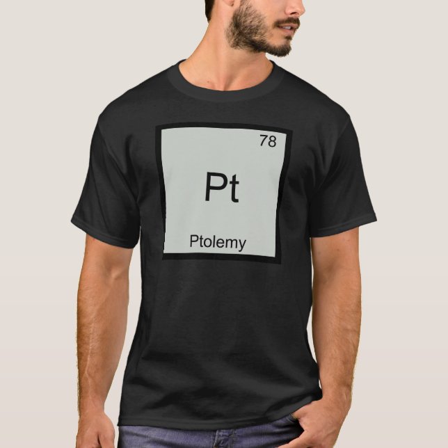 Pt - Ptolemy Funny Chemistry Element Symbol Tee (Front)