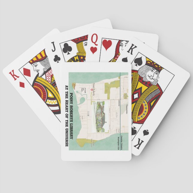 Pt Roberts Library playing cards (Back)