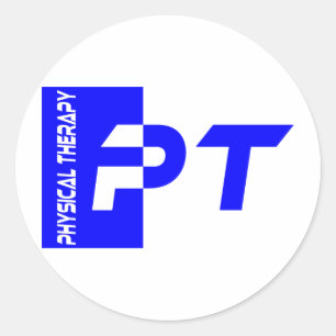 pt royal blue classic round sticker