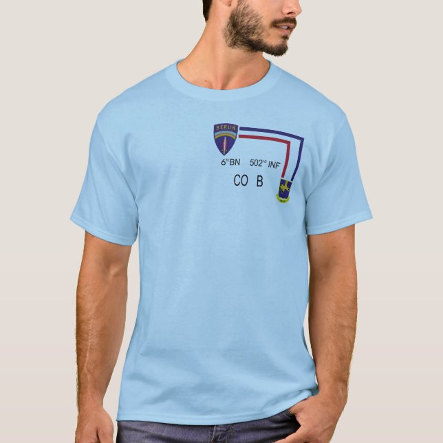 PT Shirt 6th BN 502nd INF CO B (Front)