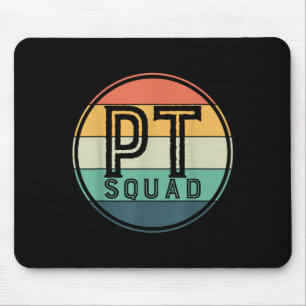 Pt Squad Retro Physical Therapy Mouse Mat