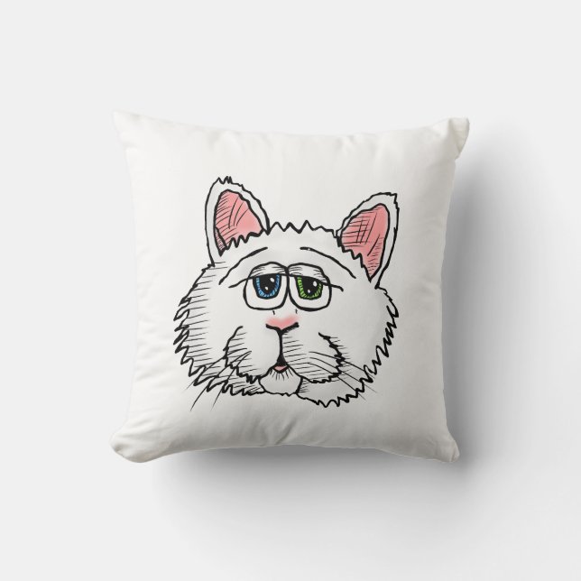 PT the Qat Throw Pillow (Front)