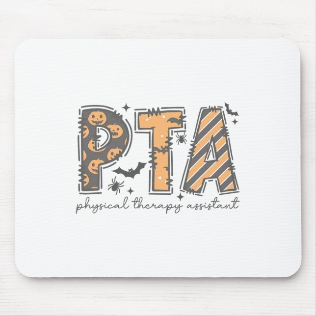 Pta Halloween Physical Therapy Istant Spooky Autum Mouse Mat (Front)