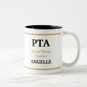 PTA (Physical Therapy Assistant)   Two-Tone Coffee Mug