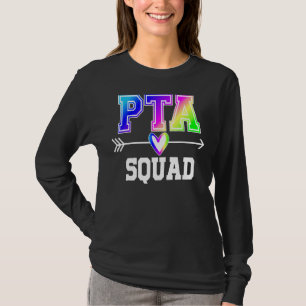 Pta Squad Rainbow Ombre School Back To School T-Shirt