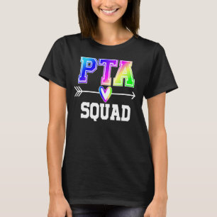 Pta Squad Rainbow Ombre School Back To School T-Shirt