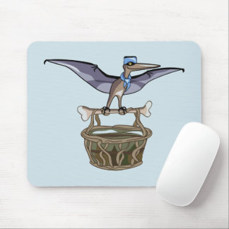 Pteranodon Carrying A Basket Mouse Mat